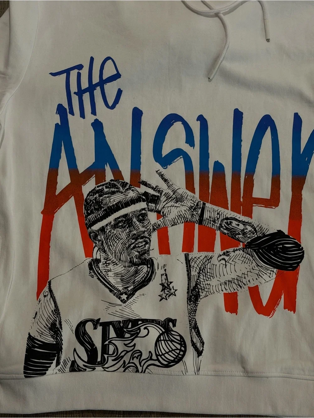 Allen Iverson Graphic Basketball Hoodie - The Answer Print